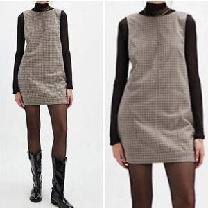 Free People Plaid Shift Dress